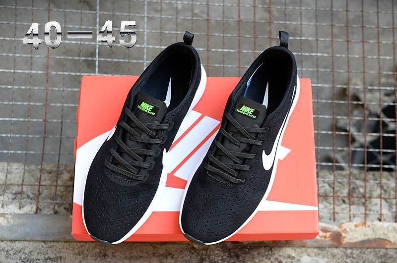 Women Nike Dualtone Racer Premium Black White Shoes